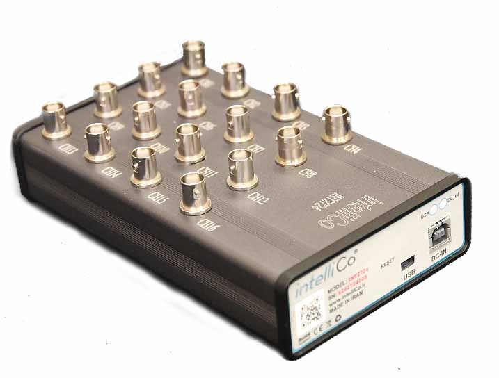 نمونه بردار ۱۶ کاناله جریانی ۴-۲۰ میلی آمپر ۲۴bit با سرعت 128kS/s